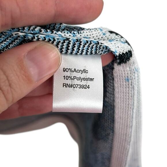 NWT Ming Wang Blue White Animal Print Tailored Fit Long Sleeve Jacket Womens 3X - Picture 6 of 8